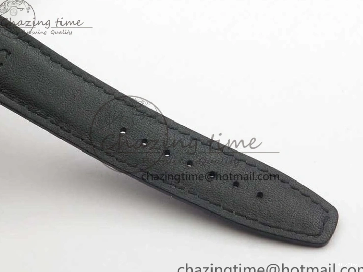 MIROTIME 0106 Portofino Chrono RG ZF 1:1 Best Edition Blue Dial Gold Markers on Black Leather Strap A FlexibleFit 7112